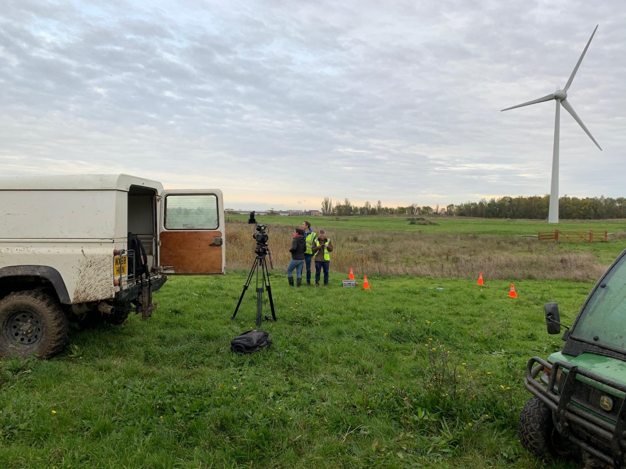 Filming of 'The Hidden Wilds of the Motorway'